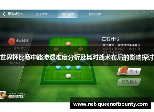 世界杯比赛中路渗透难度分析及其对战术布局的影响探讨 世界杯比赛中路渗透难度分析及其对战术布局的影响探讨